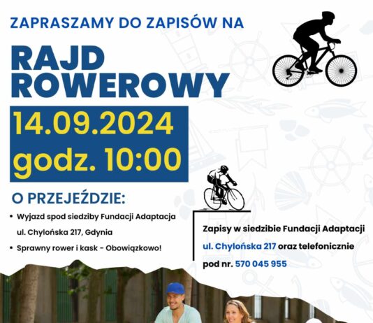 Cisowa: Zapraszamy na Rodzinny Rajd Rowerowy!