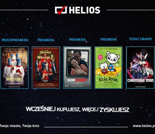 Listopadowe premiery w kinach Helios