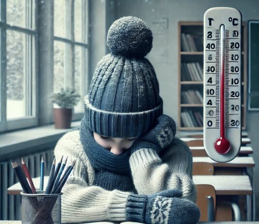 Zimno wygrywa z planem lekcji.